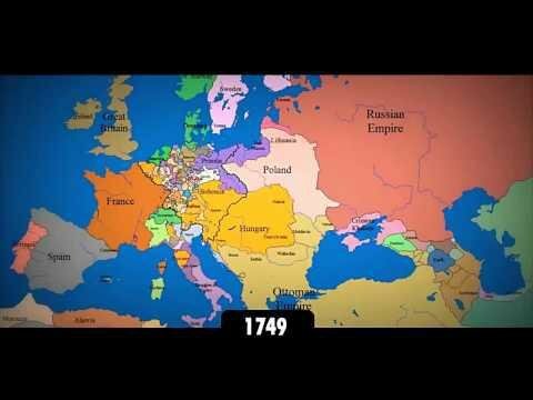 Изменение границ Европы за последнее тысячелетие 