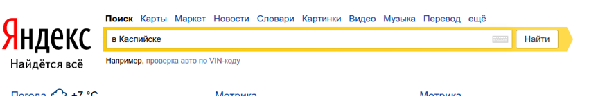 Что происходит в Вашем городе по мнению Яндекса?