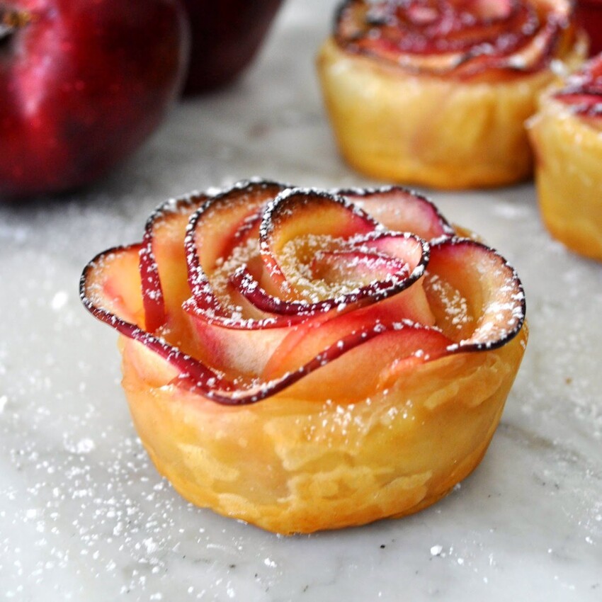 Красивый десерт: Яблочные розы