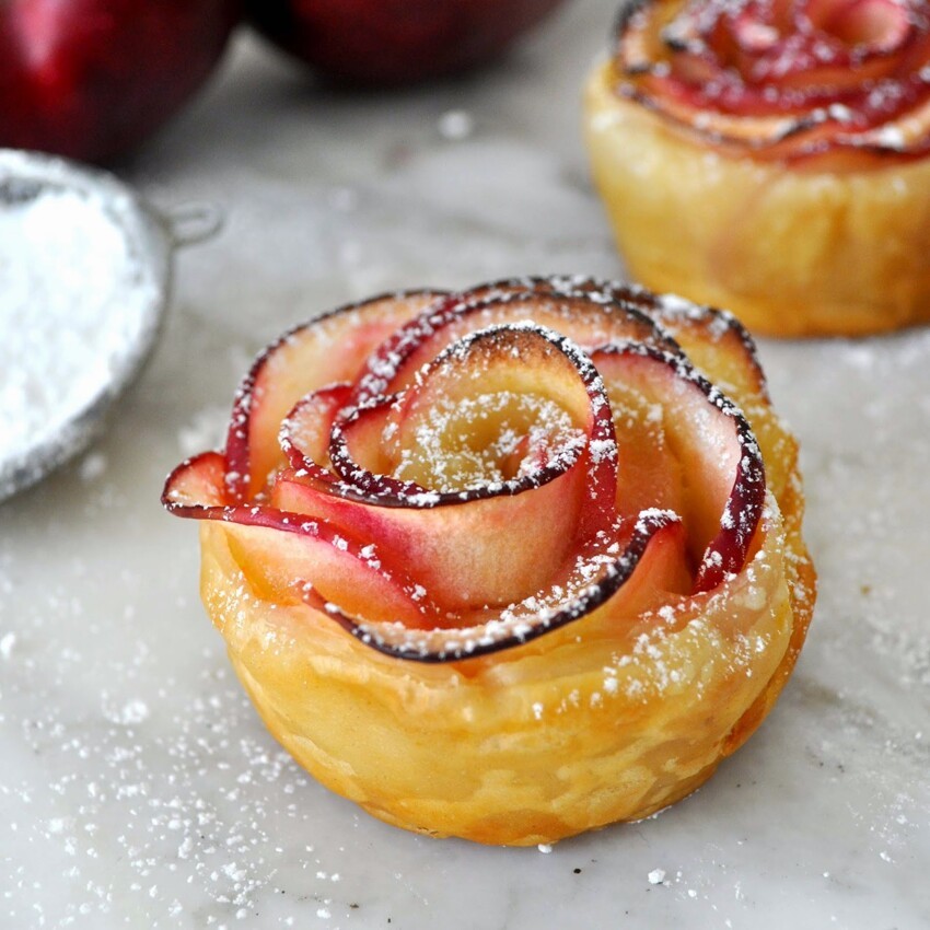 Красивый десерт: Яблочные розы