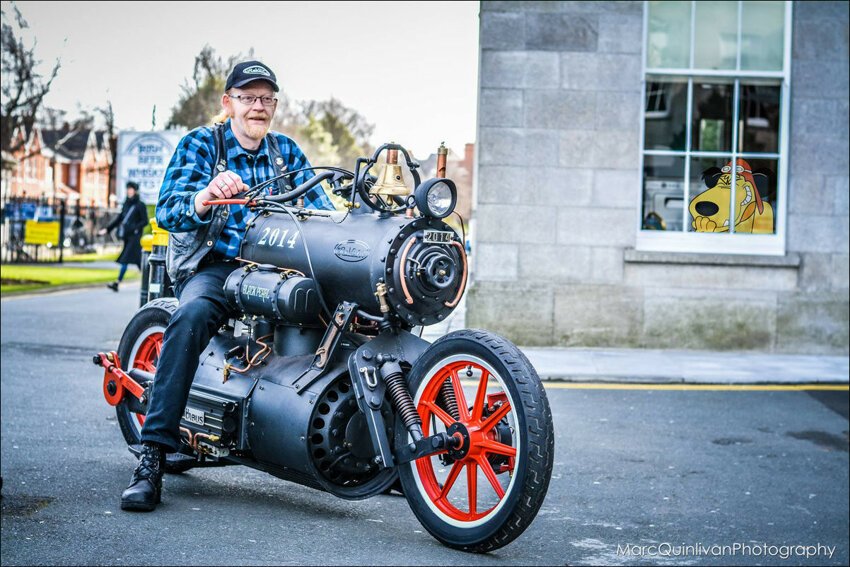 «Черная жемчужина» — паровой мотоцикл