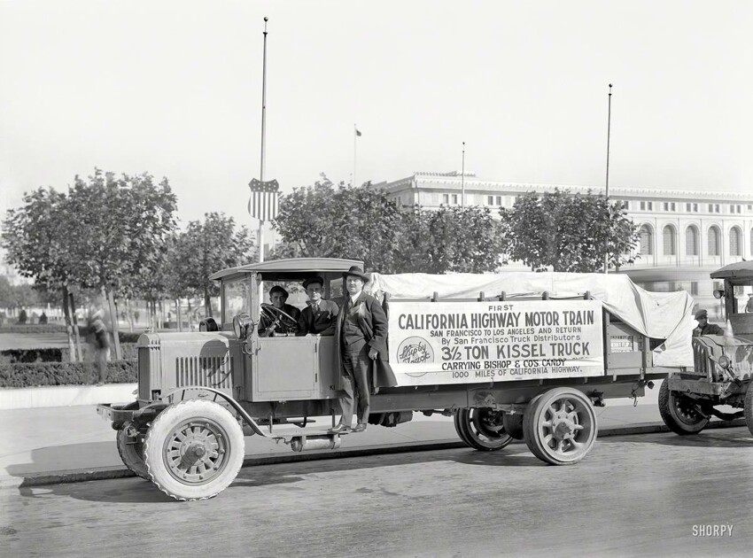 Рекламирование пневматических шин (1919 год)