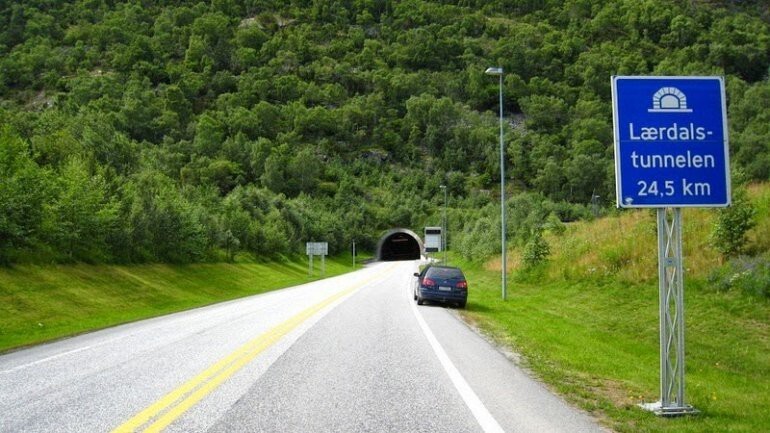 Лердаль - самый длинный дорожный тоннель мира