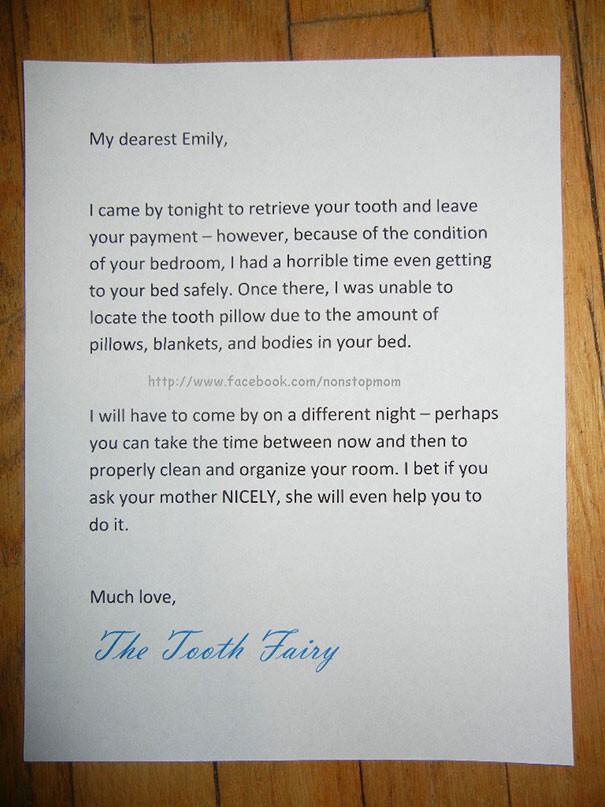 Письмо от зубной феи