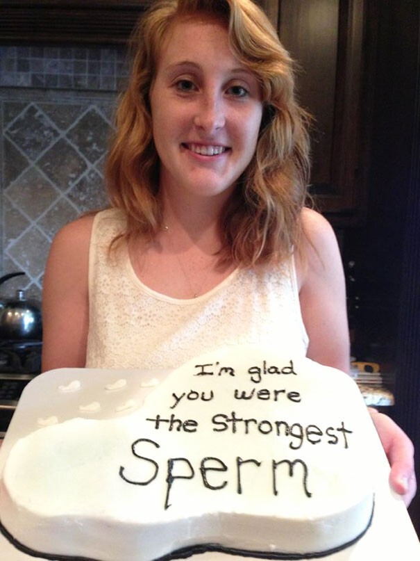 «Я рад, что ты была сильнейшим сперматозоидом».