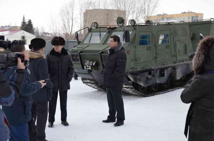В России выпустили суперпроходимый арктический бронетранспортёр