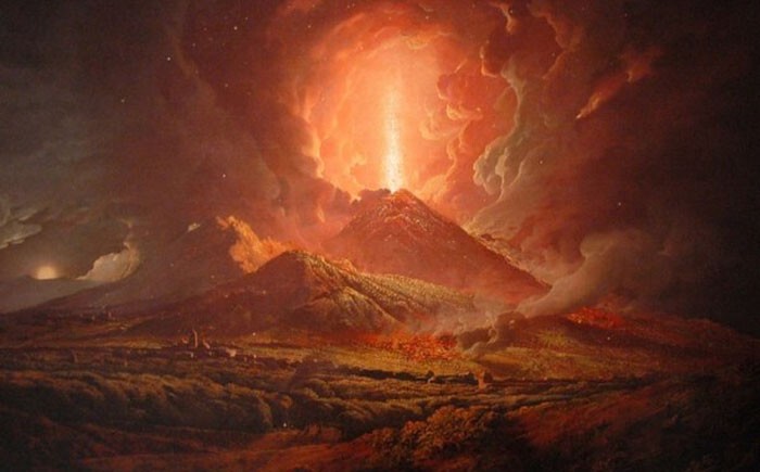 9. Извержение вулкана Везувий
