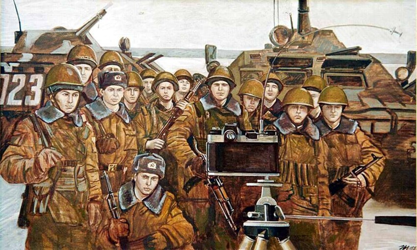 Картины советских и российских  художников на армейскую тему