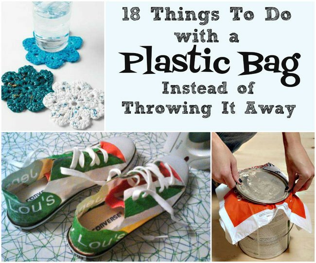 18 способов использовать пластиковый пакет, а не выбрасывать его