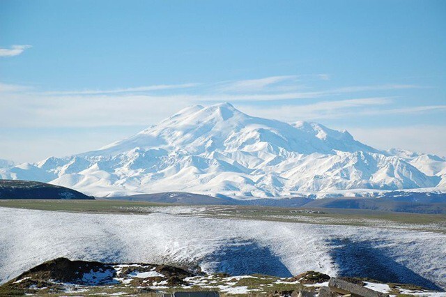 Гора Эльбрус на Кавказе