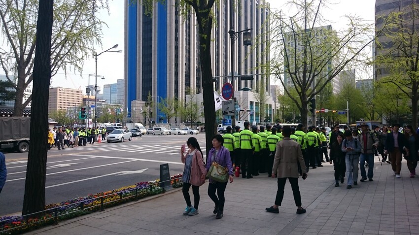 Демонстрация в Сеуле