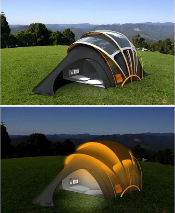 Палатка на солнечной энергии
