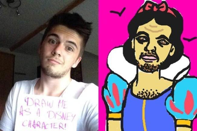Художники превращают случайных пользователей интернета в их любимых персонажей Диснея