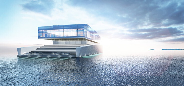 Яхта-особняк «Glass» дизайнера Лужака Дешателя