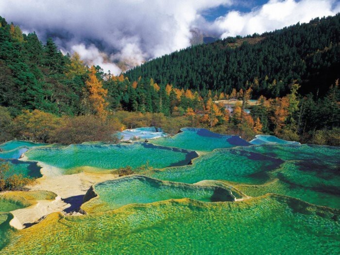 Водопад Желтого дракона, Китай.