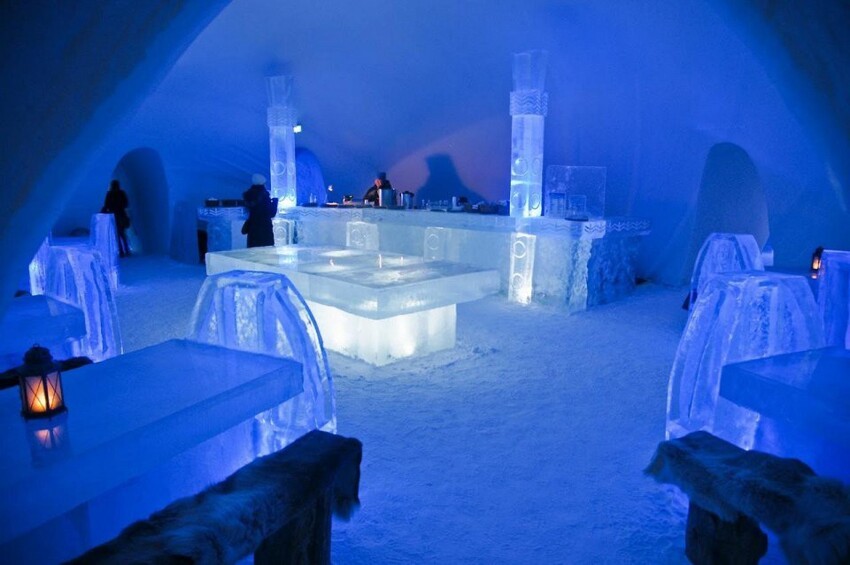 Снежный замок Кеми в Финляндии
