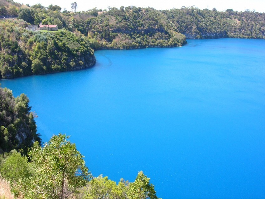 24. Голубое озеро, Маунт-Гамбир, Австралия