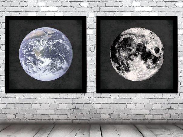35. Картины "Земля" и "Луна"