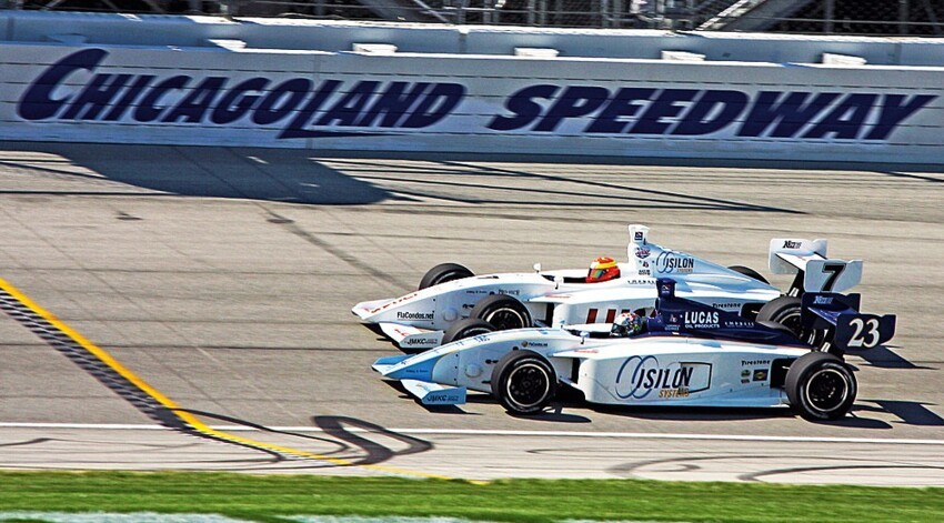 Гомес и Ллойд, 2007 год, чемпионат 100 Indy Pro, Чикаголенд, 0,0005 с