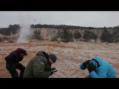 Взорвали чугунную ванну с водой. Сами охренели. Slowmotion 5000 fps 