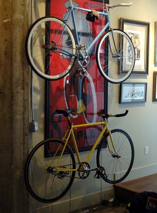 12 идей хранения велосипеда дома