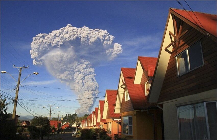 Пепел вулкана Кальбуко 