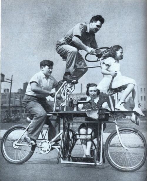 3. Семейный велосипед со швейной машинкой (США, 1939)