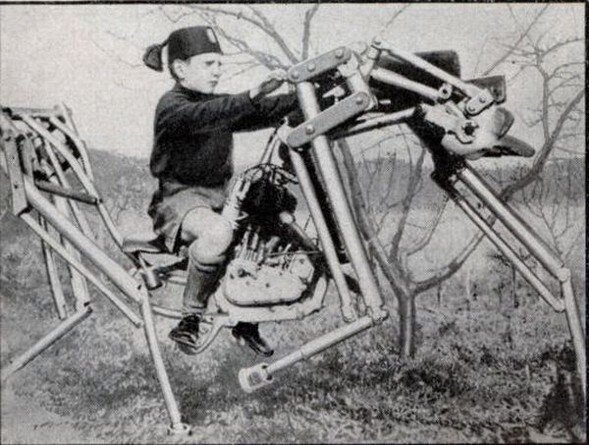 6. Мотолошадь, полезна для обучения верховой езде (Италия, 1933)