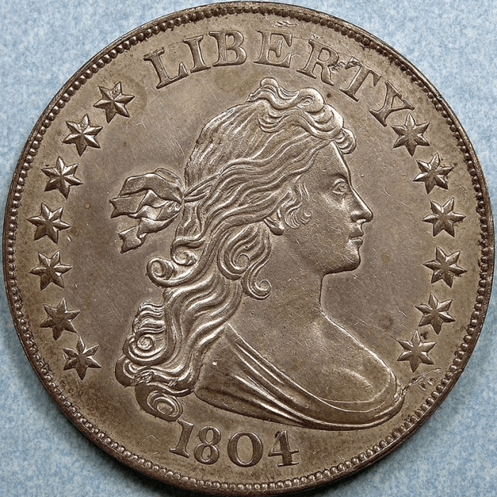 2. Серебряный доллар (США, 1804)