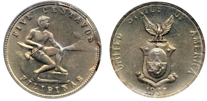 6. Монеты в честь победы (Филиппины, 1944)