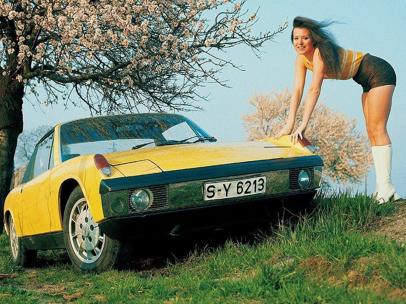 Volkswagen-Porsche 914 - среднемоторный двухместный родстер