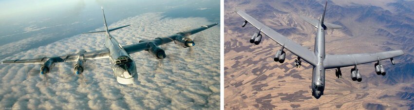 Сравнение B-52 США и ТУ-95МС Россия