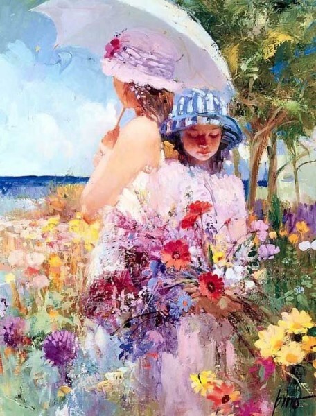 Итальянский иллюстратор и художник Pino Daeni