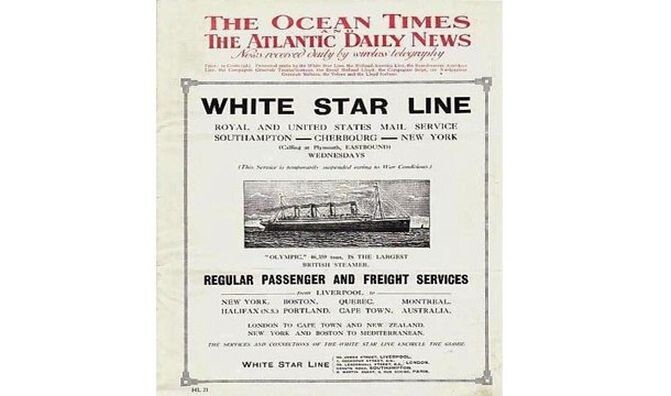 1. На «Титанике» выходила своя газета – «Антлантик Дэйли Бюллетень».