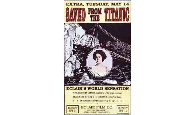 25. Первый фильм о «Титанике» был снят меньше, чем через месяц после катастрофы, и главную роль в нём сыграла актриса, выжившая в кораблекрушении.