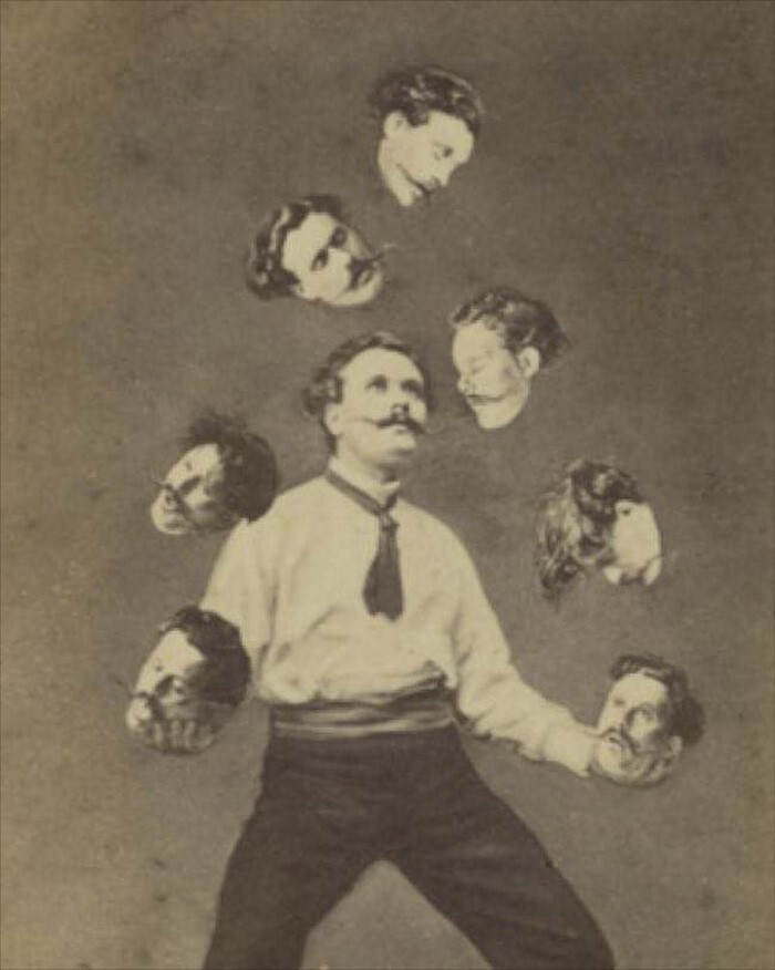 «Жонглер собственными головами», около 1880 года.