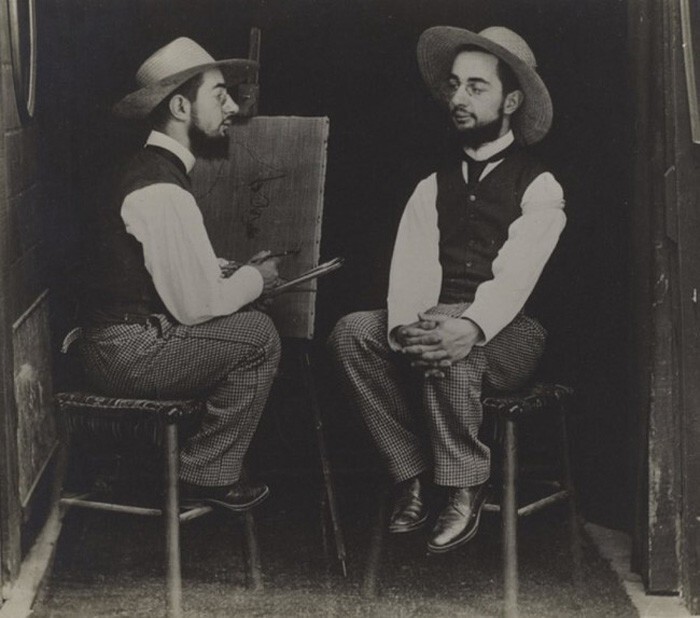 «Анри де Тулуз-Лотрек как художник и как модель», 1892 год.
