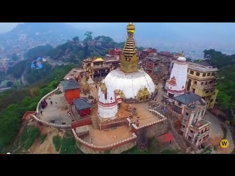 Землетрясение в Непале с высоты птичьего полета 