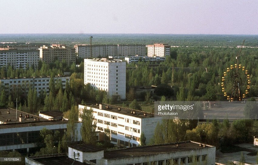 Редкие цветные фотографии Припяти в 90-е годы