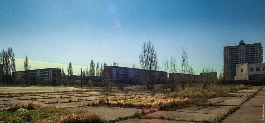 Редкие цветные фотографии Припяти в 90-е годы