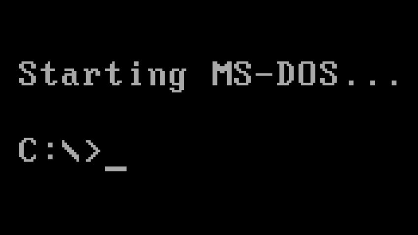  Играешь в компьютерную игру когда она запускается из под MS-DOS