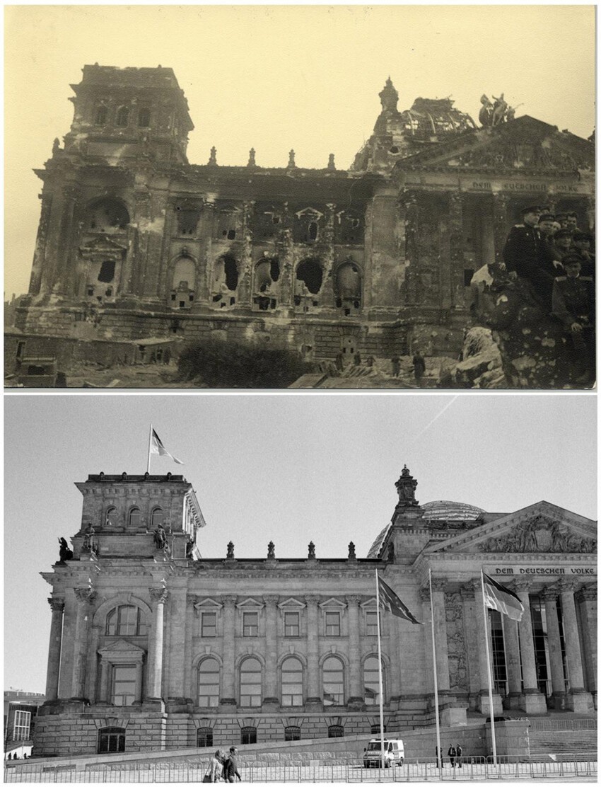 Берлин 70 лет назад и сейчас