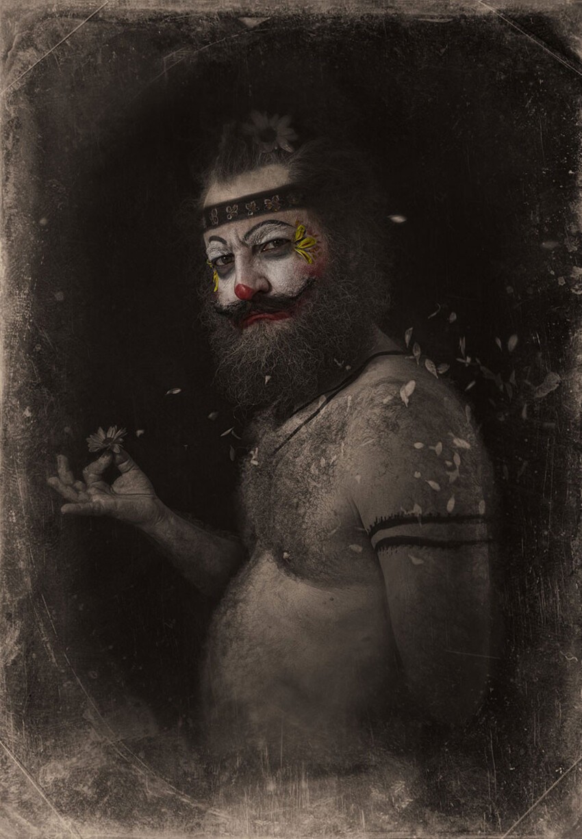 Пугающие портреты клоунов 