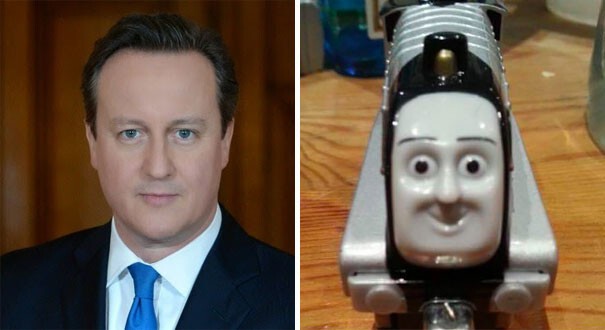 Дэвид Кэмерон и игрушечный поезд