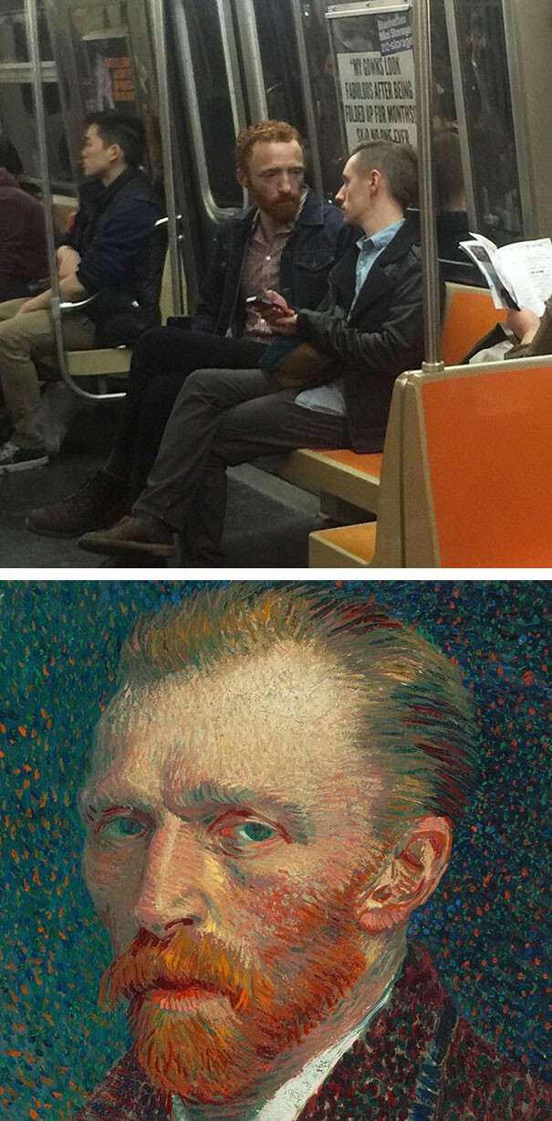 Пассажир в метро и Винсент Ван Гог