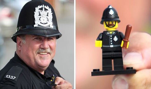Полицейский и человечек Lego 