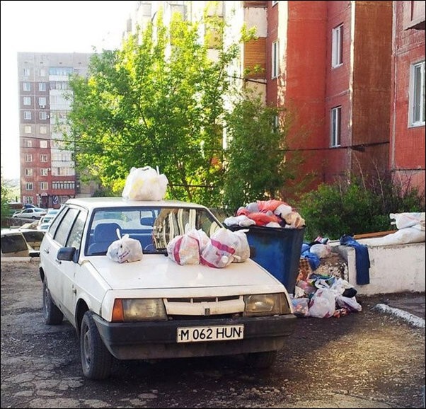 Народный штраф за неправильную парковку