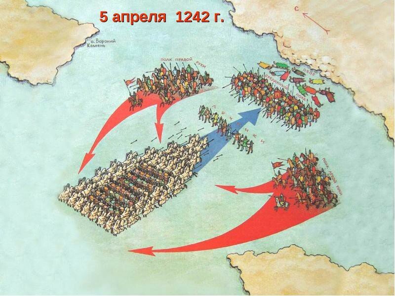 Поражение немцев на Чудском озере 5 апреля 1242 г.