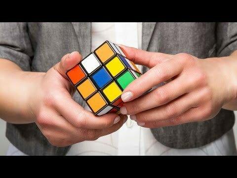 Оригинальный способ собрать кубик Рубика 
