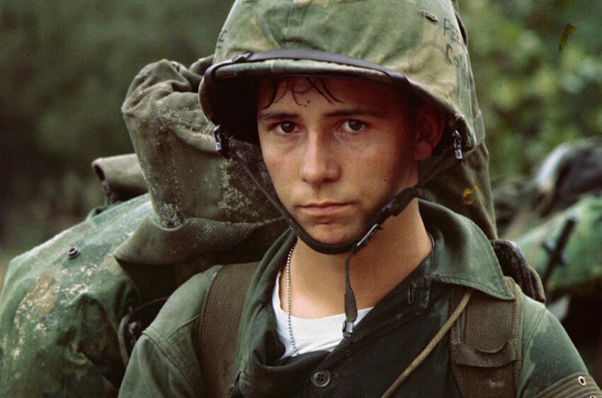 Молодой морской пехотинец.Дананг, Вьетнам, 3 августа 1965 года